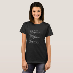 Camiseta cuando empiezas a sentir que las cosas deberían