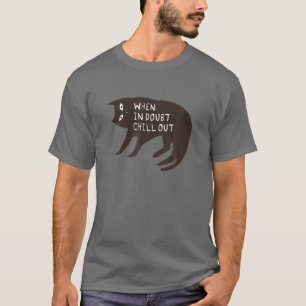 Camiseta Cuando en duda se va - Gato gracioso