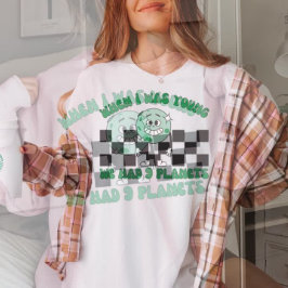 Camiseta Cuando Era Joven Teníamos 9 Planetas, Pluto Planet