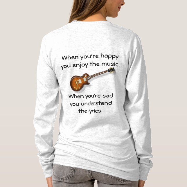 Camiseta Cuando eres feliz (Reverso)