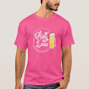 Camiseta Cuando estás bebiendo con Claus no hay leyes X