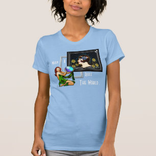 Camiseta Cuando gobierro el mundo - Estilo Art Deco