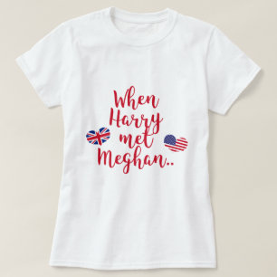 Camiseta Cuando Harry conoció a Meghan Boda Real Divertid