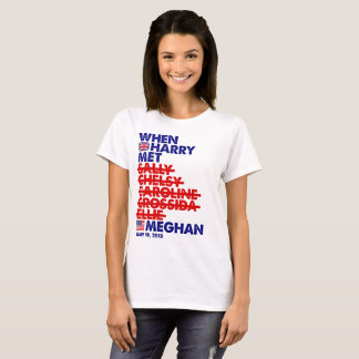 Camiseta ¡Cuando Harry conoció a Meghan Royal Boda Quirky M