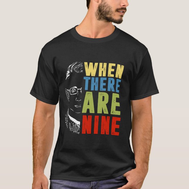 Camiseta Cuando Hay Nueve RBG (Anverso)