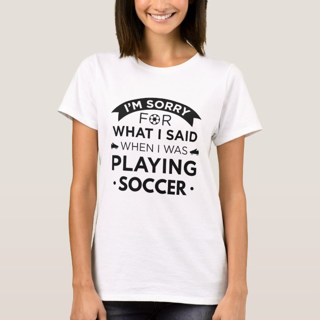 Camiseta Cuando jugaba al fútbol (Anverso)