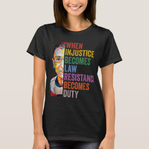 Camiseta Cuando la injusticia se convierte en deber, la res