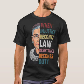 Camiseta Cuando la injusticia se convierte en deber, la res