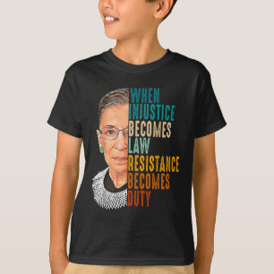 Camiseta Cuando la injusticia se convierte en ley la resist