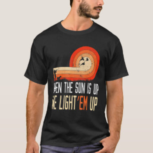 Camiseta Cuando la lechuza Retro de Caza de Perro Sun Duck