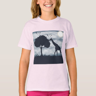 Camiseta Cuando la luna susurra a la jirafa