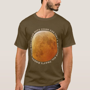 Camiseta cuando la luna toque su imagen visual y texto