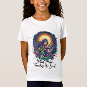 Camiseta Cuando la música toca el alma – Arte de violín