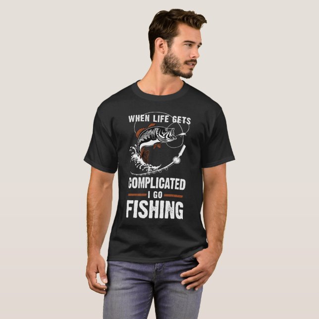 Camiseta Cuando la vida me consigue complicado vaya a (Anverso completo)
