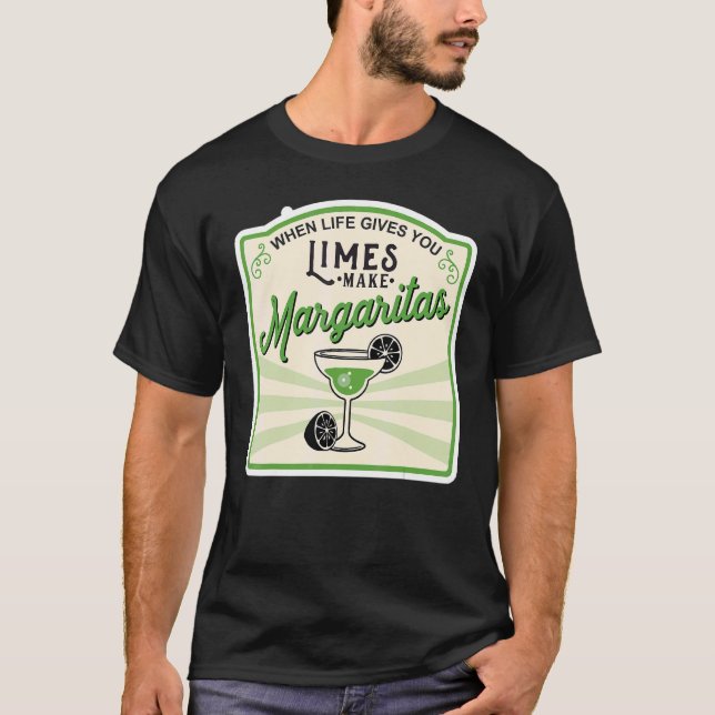Camiseta Cuando La Vida Te Da Limes Haz Margaritas 1 (Anverso)