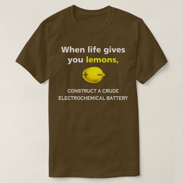 Camiseta Cuando la vida te da limones (Diseño del anverso)