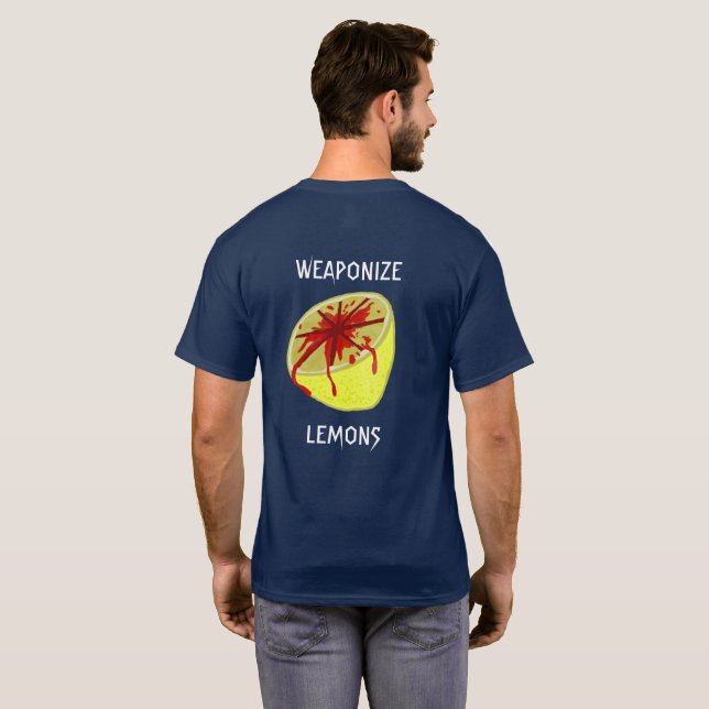 Camiseta Cuando la vida te da limones, armónalos (Reverso completo)