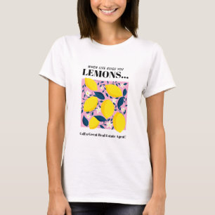 Camiseta Cuando la Vida te Da Limones Llama a un Gran Agent