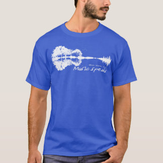 Camiseta Cuando las palabras fallan, la música habla el lit