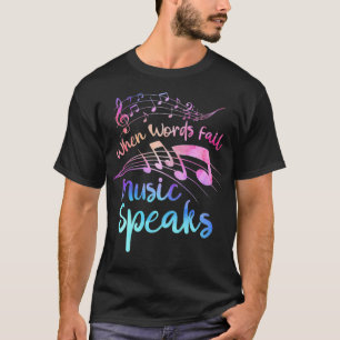 Camiseta CUANDO LAS PALABRAS FRACASAN LA MÚSICA HABLA Band