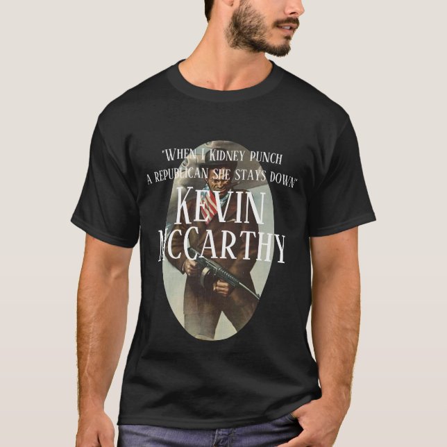 Camiseta "Cuando le doy un puñetazo en el riñón a un republ (Anverso)