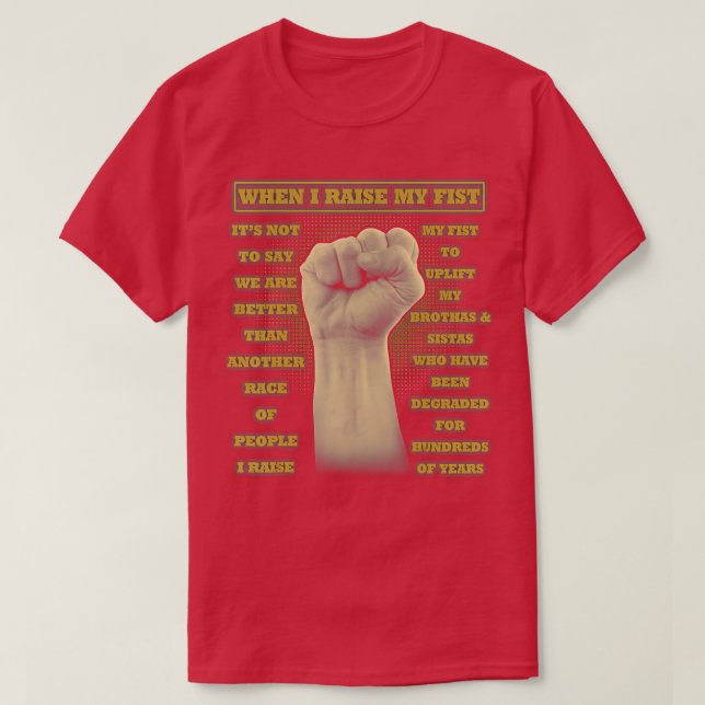 Camiseta Cuando levanto mi primera historia negra de junio  (Diseño del anverso)