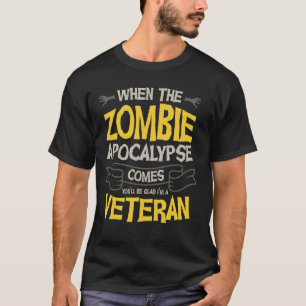 Camiseta Cuando llegue el Apocalipsis Zombie te alegrarás d