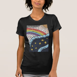 Camiseta Cuando llueve busque los arco iris
