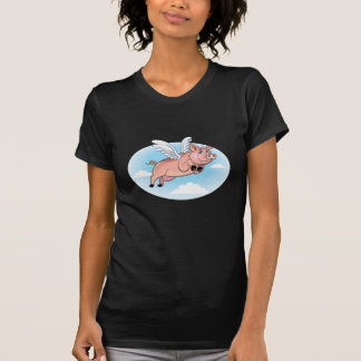 Camiseta Cuando los cerdos vuelan, la diversión sucede