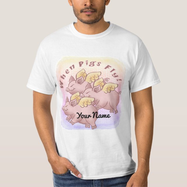 Camiseta Cuando los Cerdos Vuelen (Anverso)