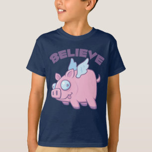 Camiseta Cuando los Cerdos Vuelen Cree lo Imposible