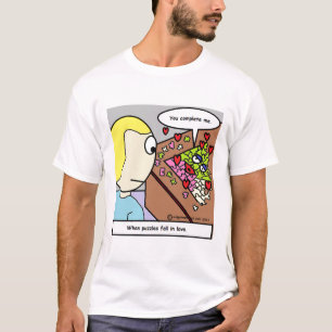 Camiseta Cuando los rompecabezas bajan en amor