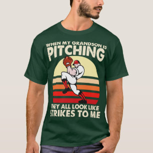 Camiseta Cuando Mi Nieto Está Lanzando, Todos Se Parecen A 