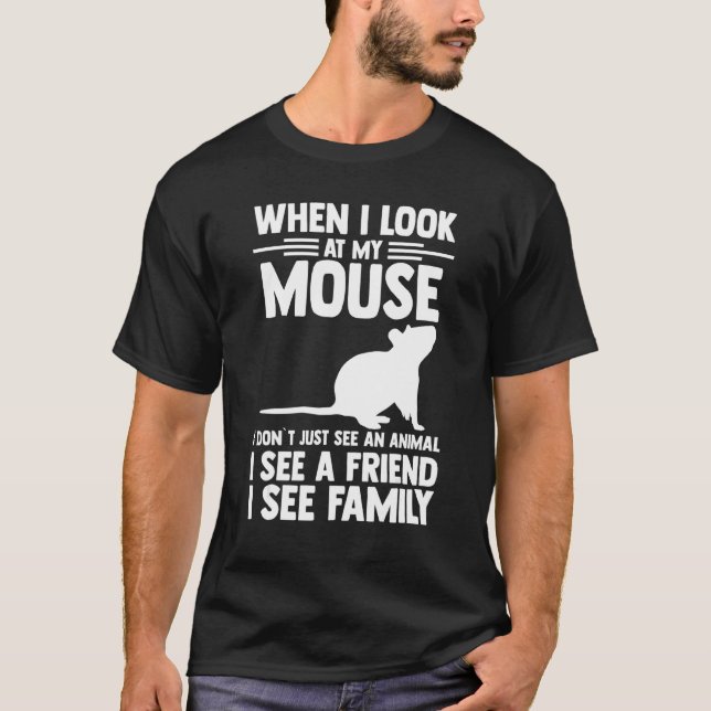 Camiseta Cuando miro mi ratón (Anverso)