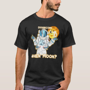 Camiseta Cuando Moon Dogecoin Crypto Moon Man Cryptocurrenc
