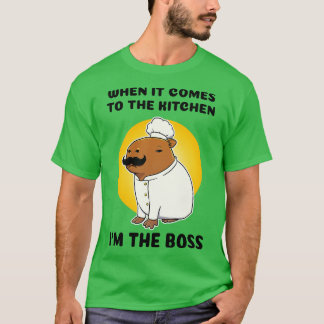 Camiseta Cuando se trata de la cocina soy el jefe Capybara