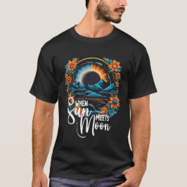 Camiseta Cuando Sun Se Encuentra Con La Luna, Eclipse Solar