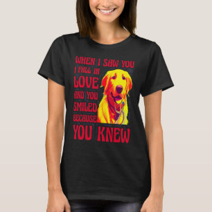 Camiseta Cuando te vi me enamoré sonreíste porque