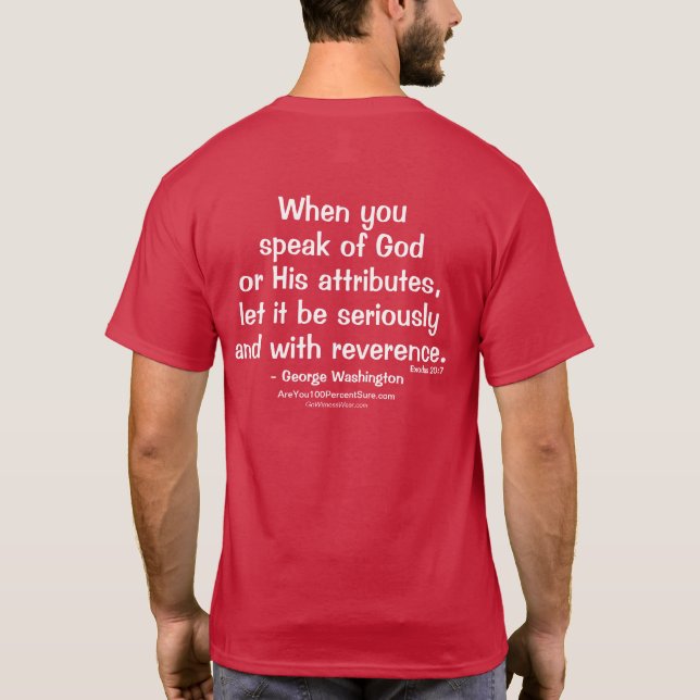 Camiseta Cuando usted habla de dios (Reverso)