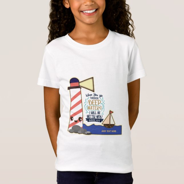 Camiseta Cuando Vayas Thro. Aguas profundas Personalizadas  (Anverso)