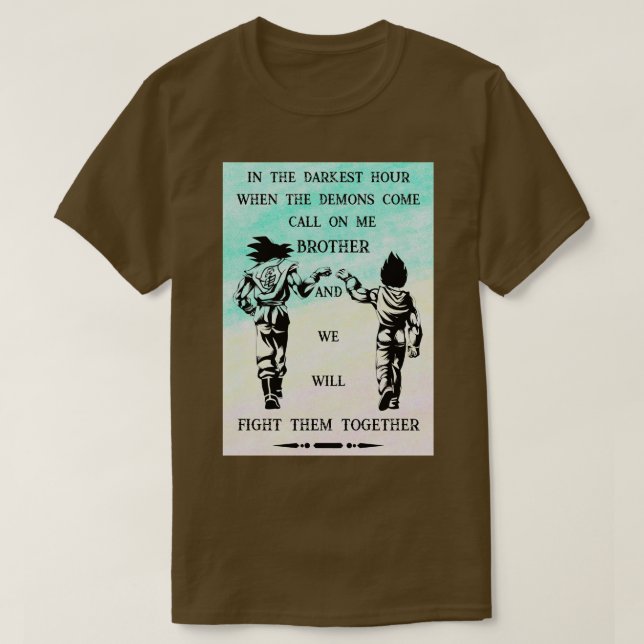 Camiseta Cuando vengan los demonios (Diseño del anverso)