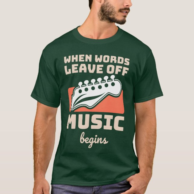 Camiseta Cuando Word Leave Off divertido (Anverso)