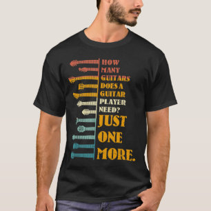 Camiseta Cuántas guitarras necesita un guitarrista
