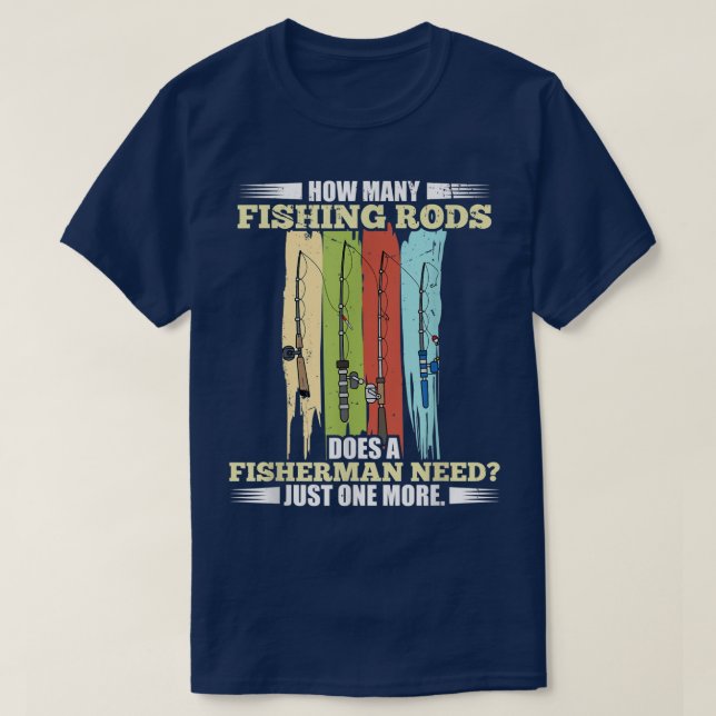 Camiseta ¿Cuántas Mareas Pesqueras Necesita Un Pescador Par (Diseño del anverso)