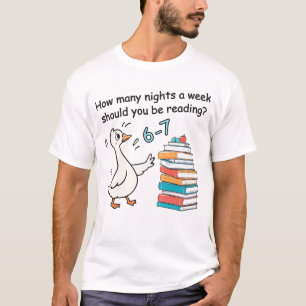 Camiseta Cuántas Noches a la Semana Deberías Leer 6-7