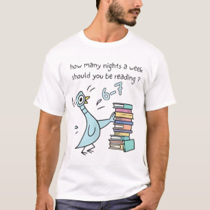Camiseta Cuántas Noches a la Semana Deberías Leer 6-7 T