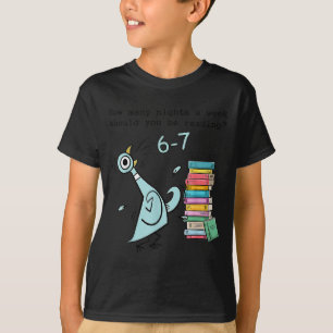 Camiseta Cuántas Noches a la Semana Deberías Leer 6–7 T
