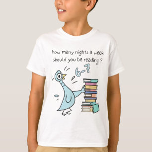 Camiseta Cuántas Noches a la Semana Deberías Leer 6-7 T