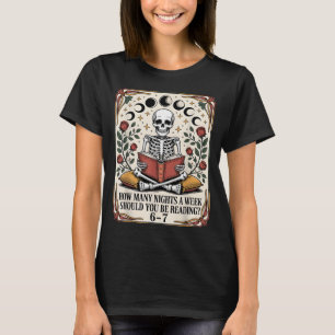 Camiseta Cuántas Noches Leyendo Meme 6 7 Divertido Amante D