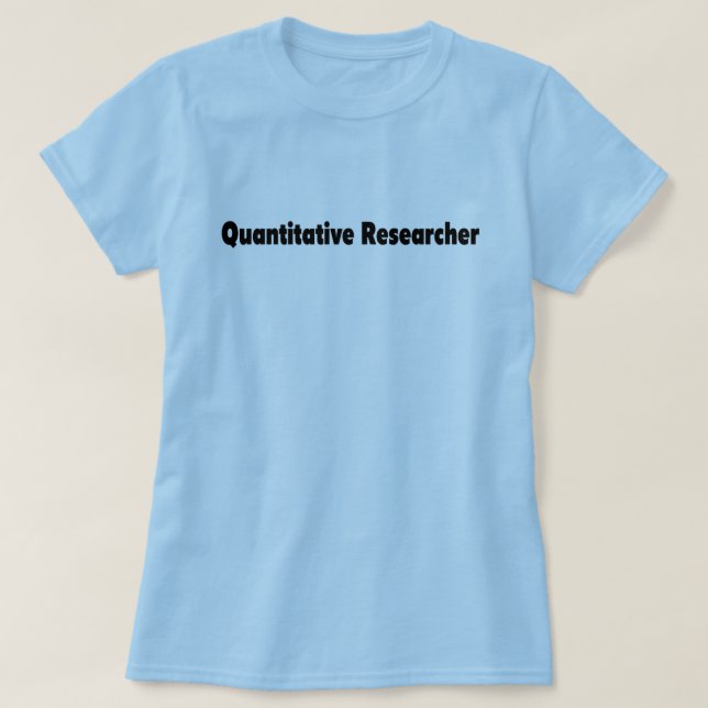 Camiseta Cuantitativa Del Investigador (Diseño del anverso)
